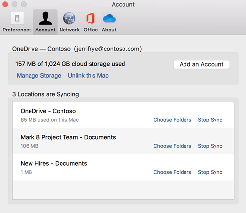 onedrive client for mac